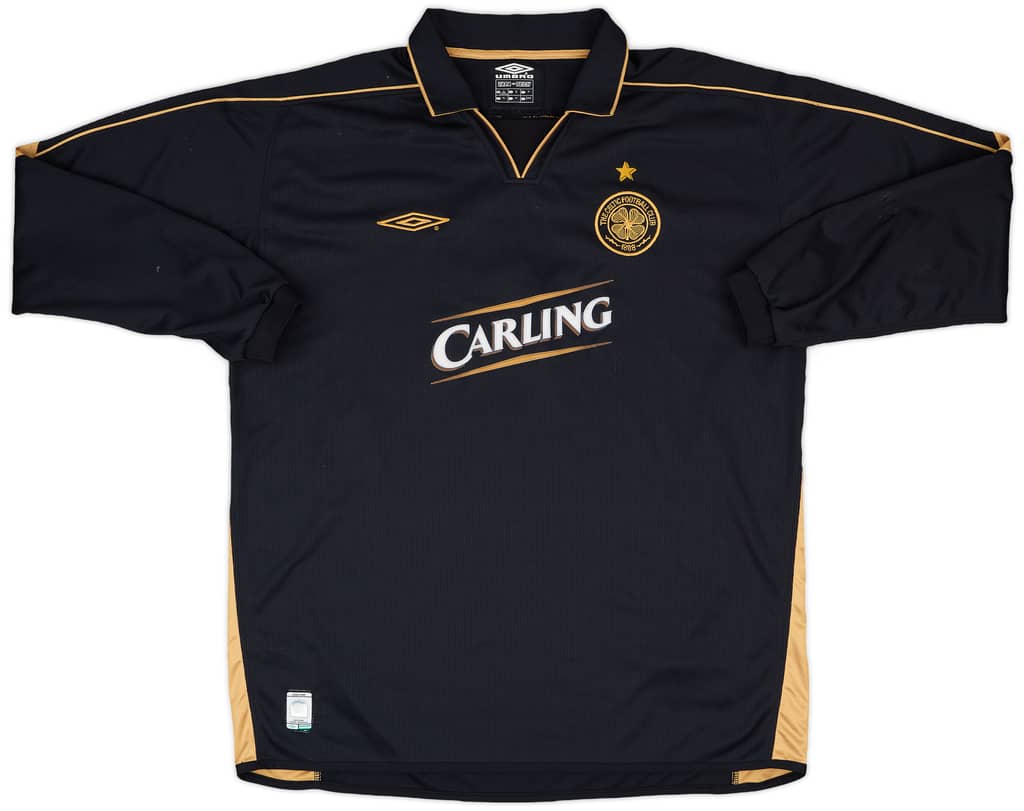 2003-04 Celtic Match Issue Away L/S Shirt #2