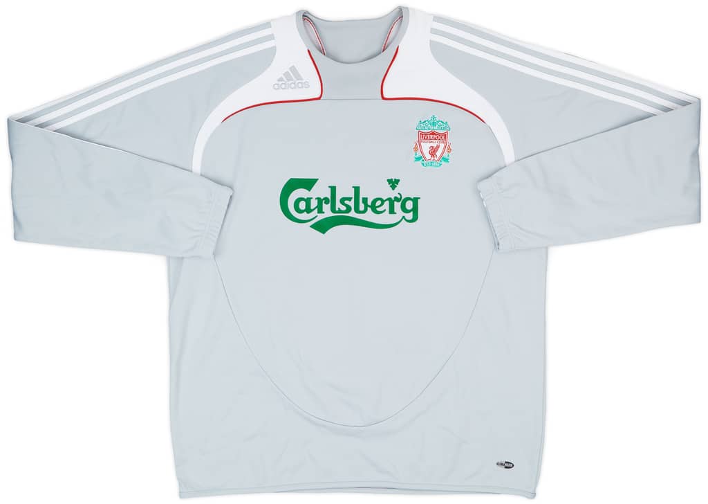 2008-09 Liverpool adidas Sweat Top - 8/10 - (XL)