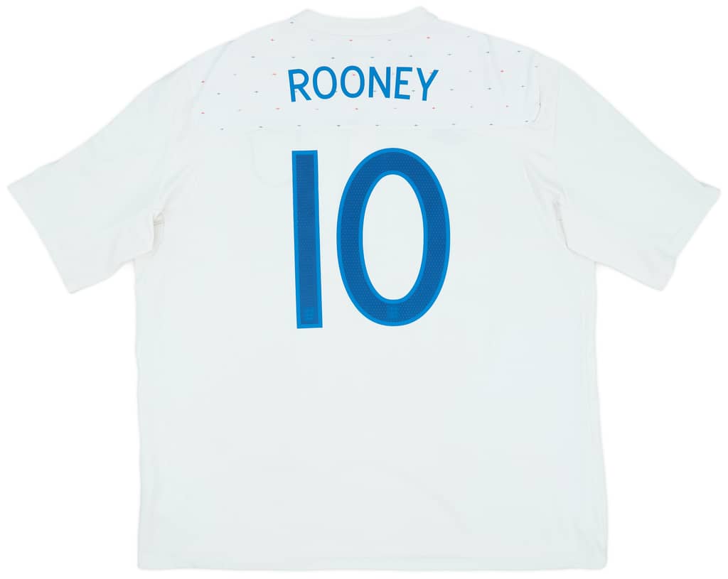 2010-11 England Home Shirt Rooney #10 - 8/10 - (XXL)