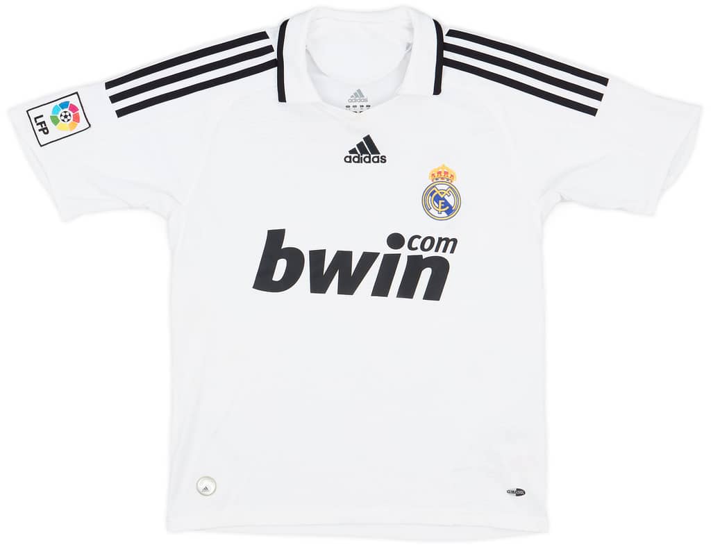 2008-09 Real Madrid Home Shirt - 7/10 - (XL.Boys)