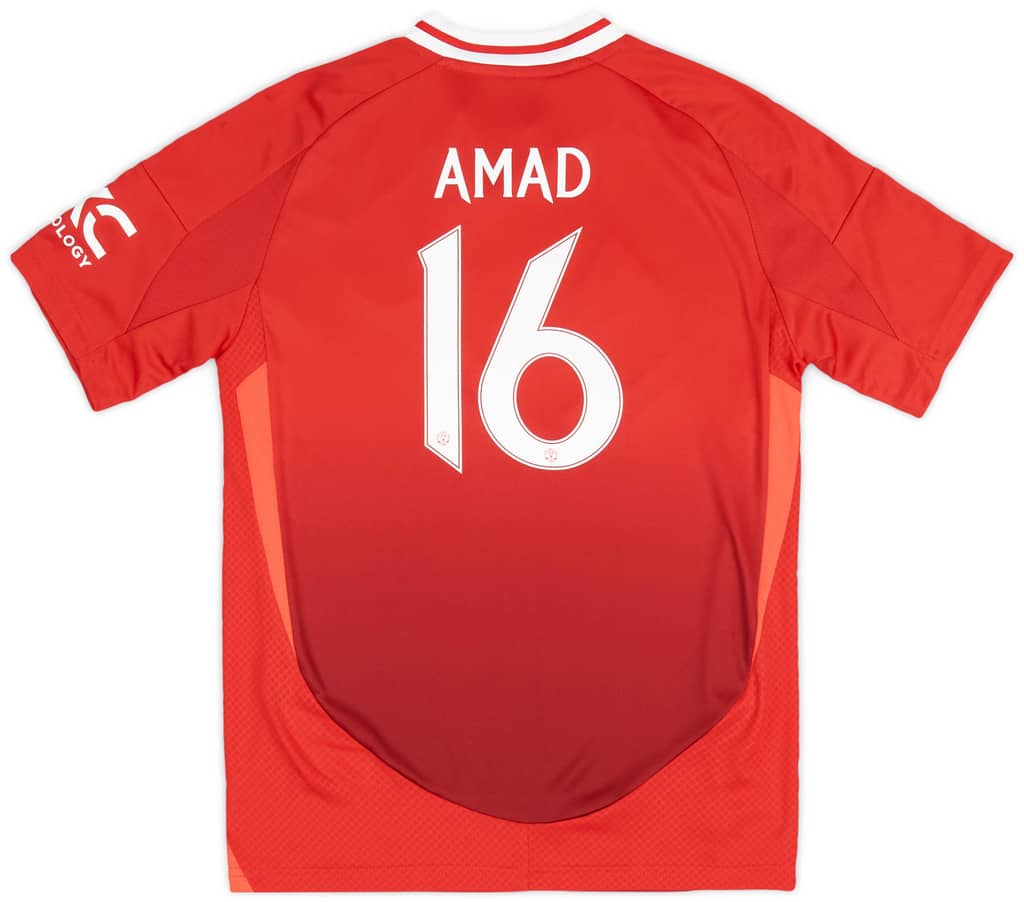 2024-25 Manchester United Home Shirt Amad #16 (KIDS)
