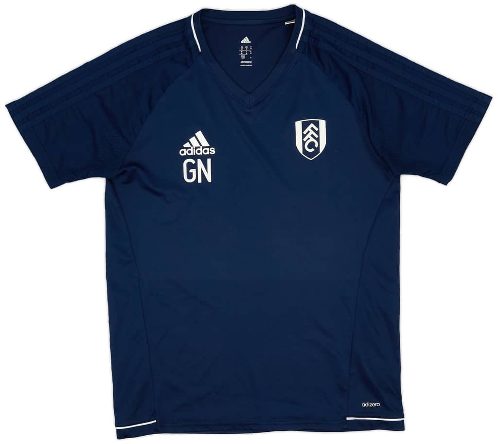 2017-18 Fulham Staff Issue adidas Training Shirt 'GN' - 8/10 - (M)