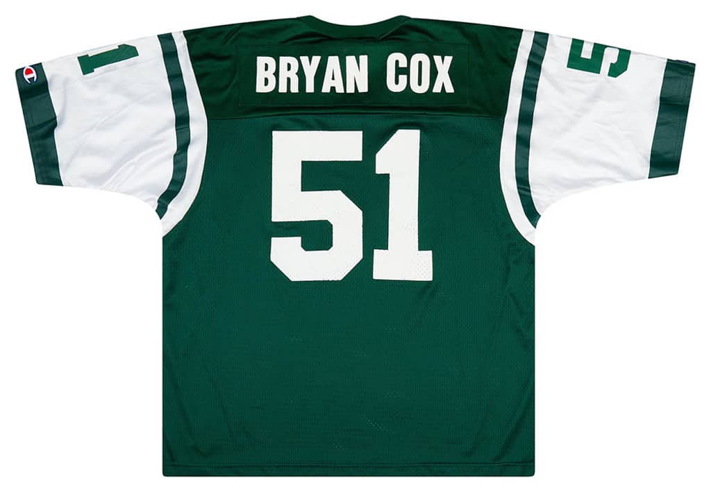 1998-00 New York Jets Bryan Cox #51 Champion Jersey (Away) XL