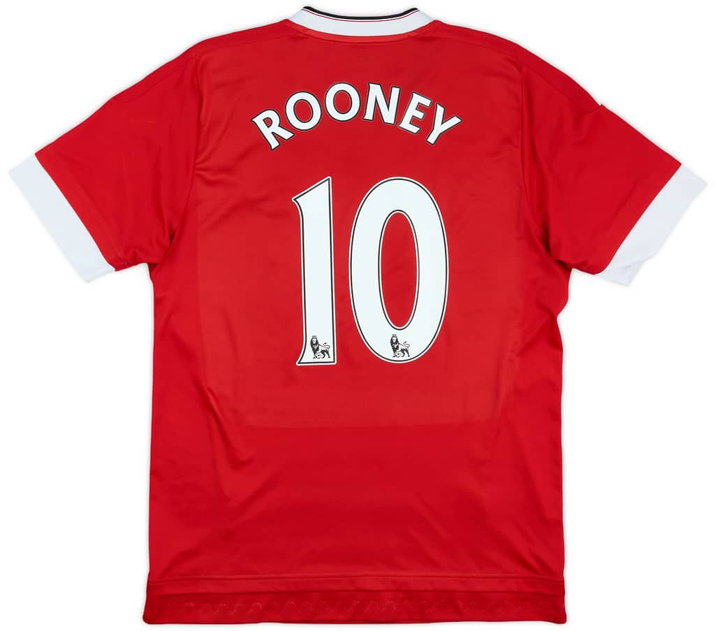 2015-16 Manchester United Home Shirt Rooney #10 - 6/10 - (M)