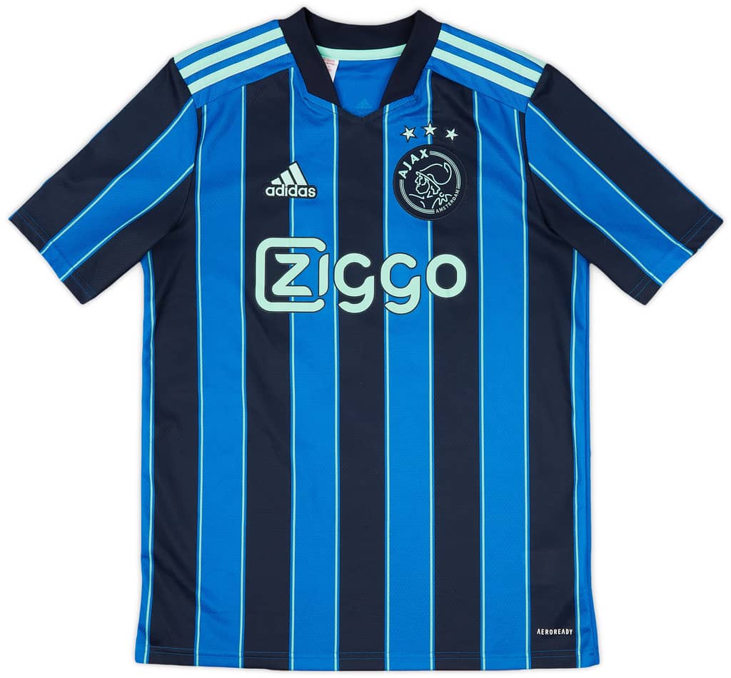 2021-22 Ajax Away Shirt Brobbey #18 - 10/10 - (XL.Boys)