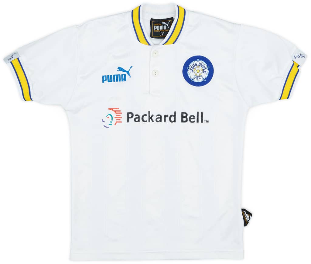 1996-98 Leeds United Home Shirt - 7/10 - (S.Boys)