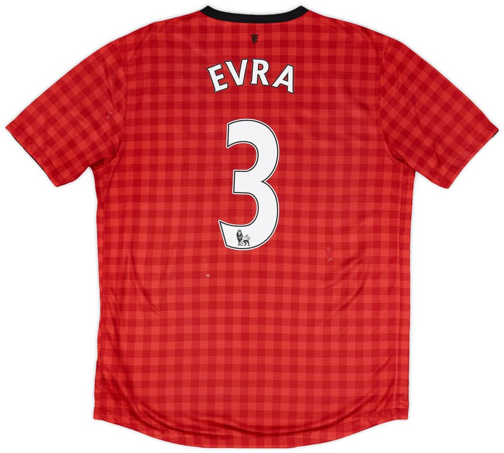 2012-13 Manchester United Home Shirt Evra #3 - 5/10 - (L)