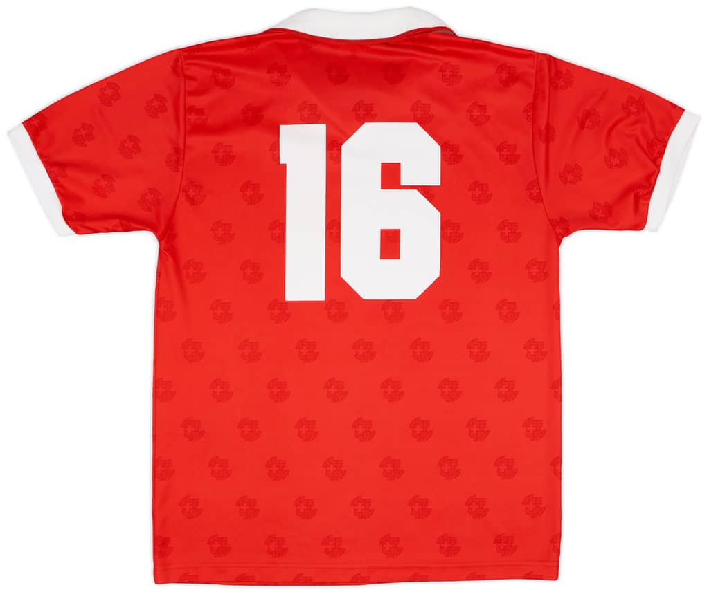 1994-95 Switzerland Match Issue Home Shirt #16
