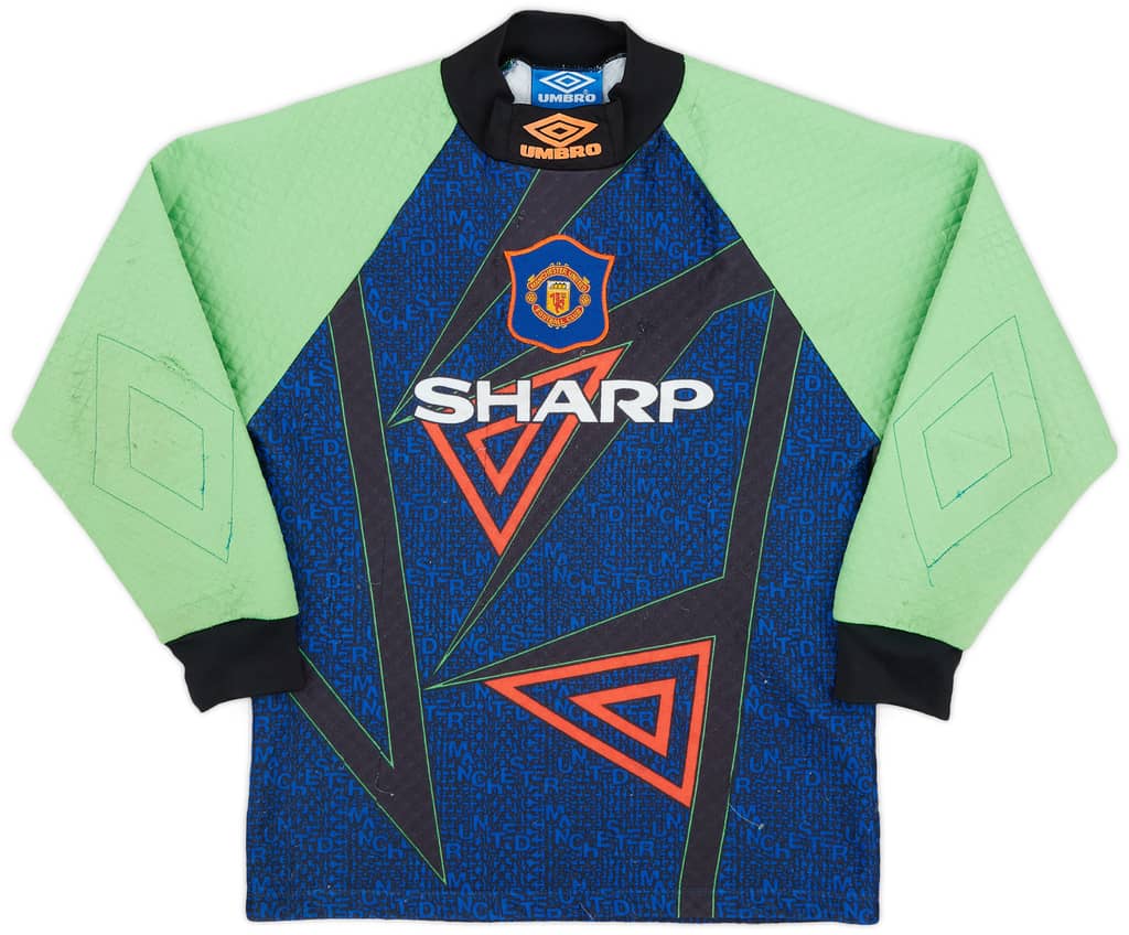 1994-96 Manchester United GK Shirt - 7/10 - (L.Boys)