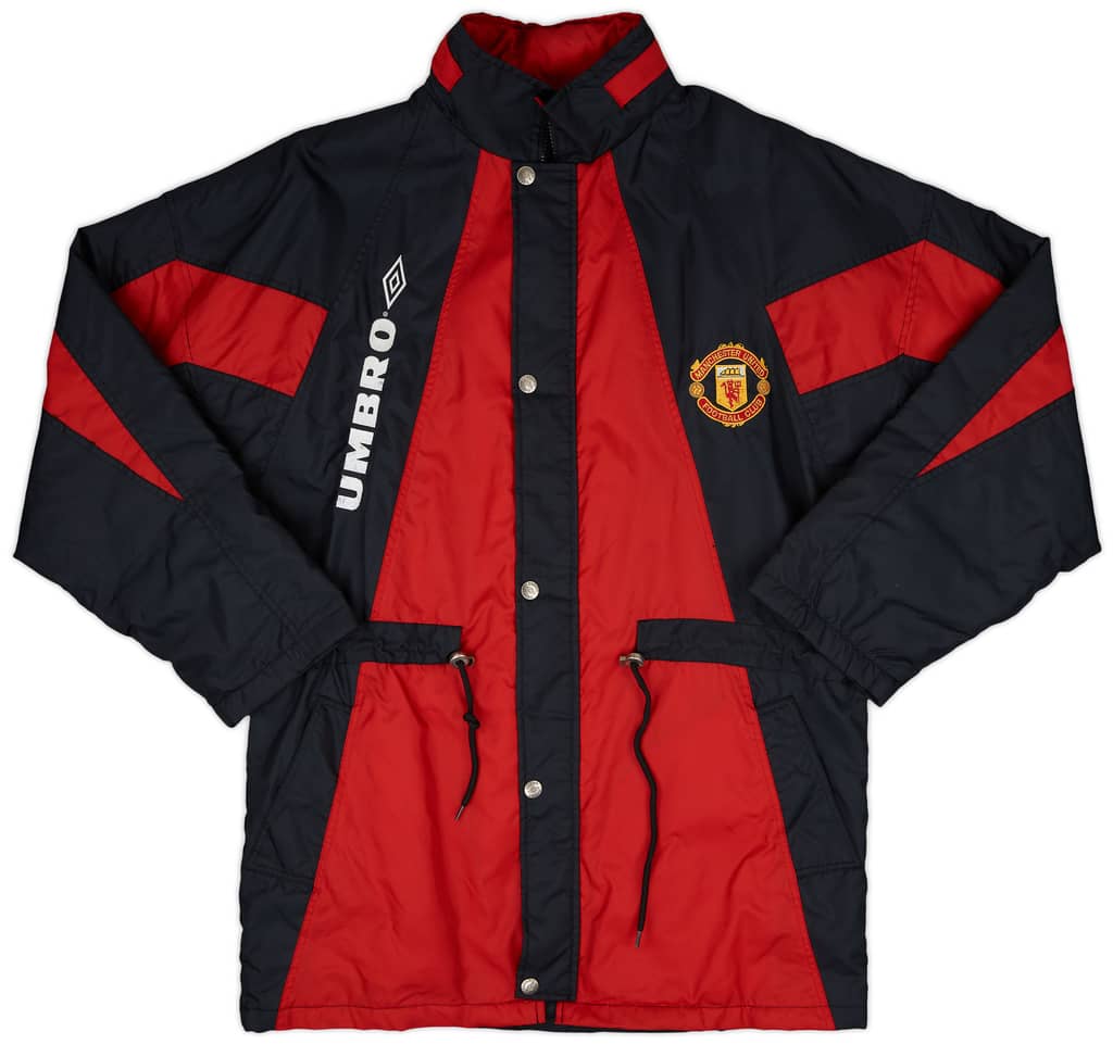 1992-93 Manchester United Umbro Padded Bench Coat - 8/10 - (M)