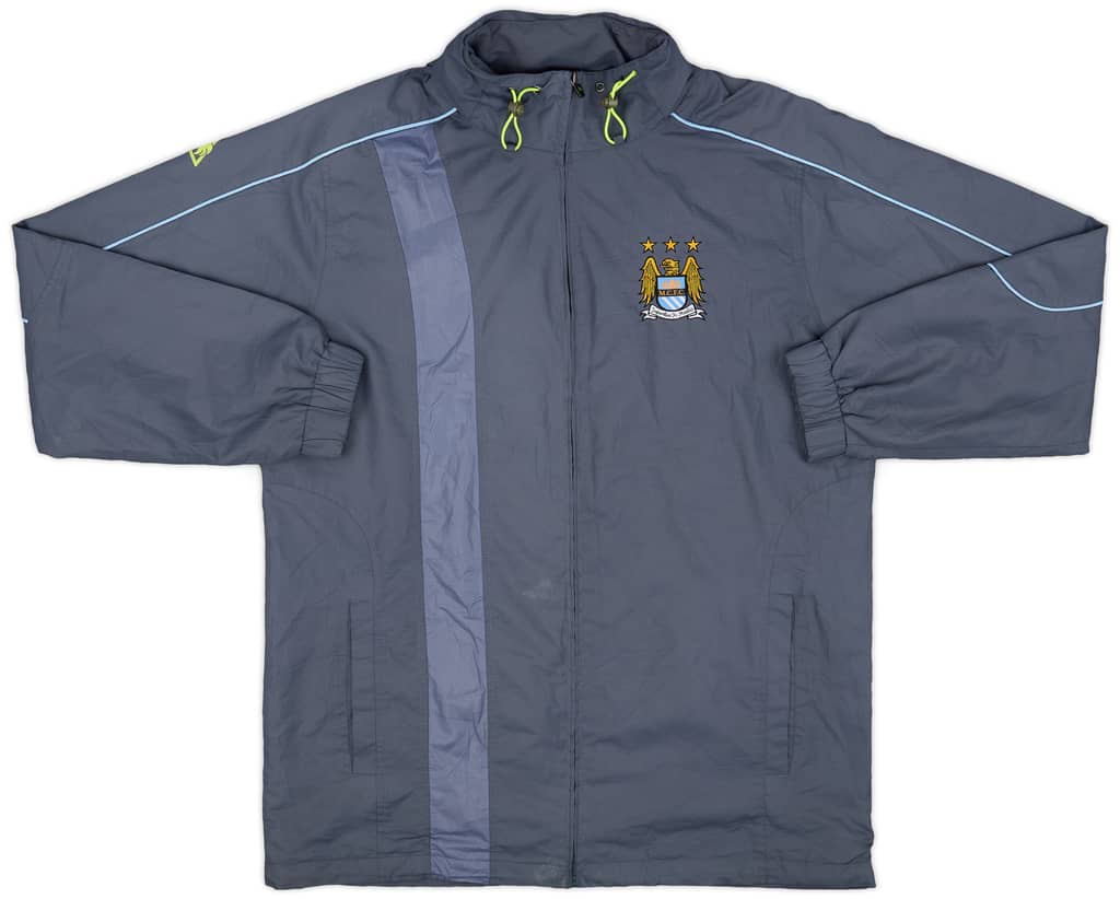 2007-09 Manchester City Le Coq Sportif Hooded Rain Jacket - 8/10 - (L)