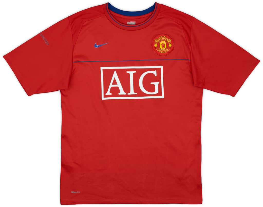 2008-09 Manchester United 'Signed' Nike Training Shirt - 6/10 - (M)