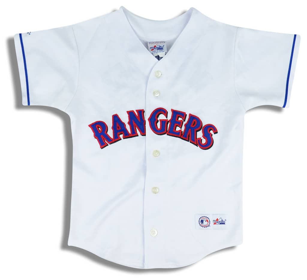2001-03 Texas Rangers Rodriguez #3 Majestic Jersey (Home) Y
