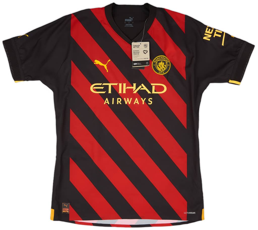 2022-23 Manchester City Player Issue Away European Shirt De Bruyne #17