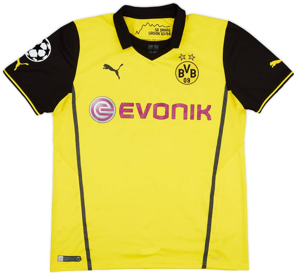 2013-14 Borussia Dortmund Home Shirt Jojic #14 - 8/10 - (L)