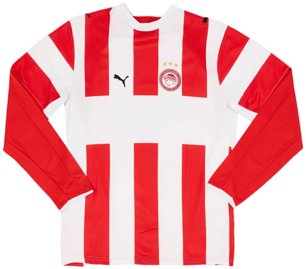 2006-07 Olympiakos Home L/S Shirt - 8/10 - (XS)