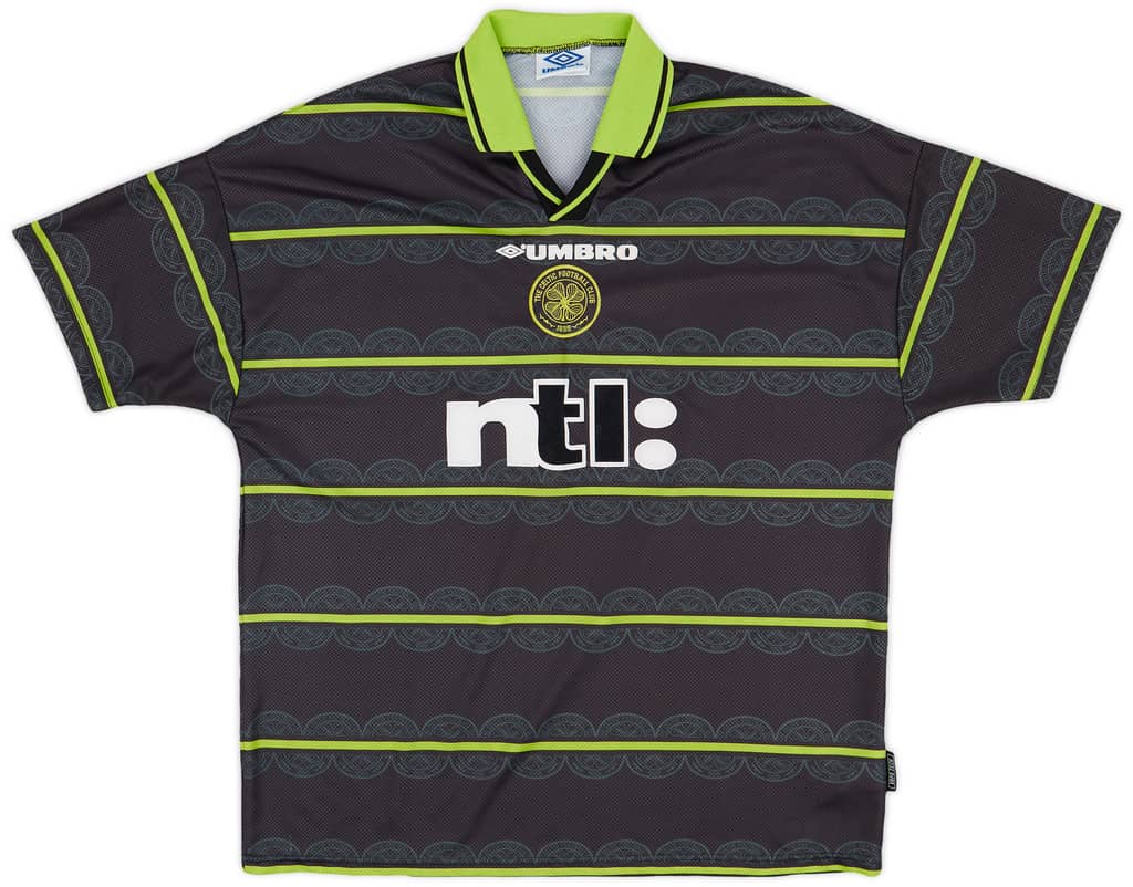 1999-00 Celtic Away Shirt Larsson #7 - 9/10 - (XXL)
