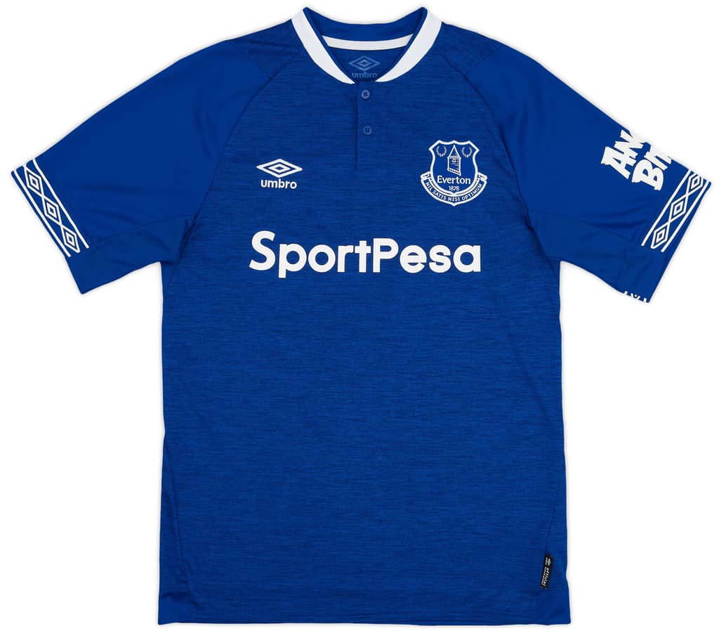2018-19 Everton Home Shirt #18 - 9/10 - (M)