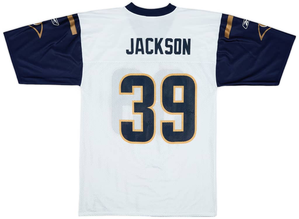 2005-06 St Louis Rams Jackson #39 Reebok Replica Away Jersey - 6/10 - (M)