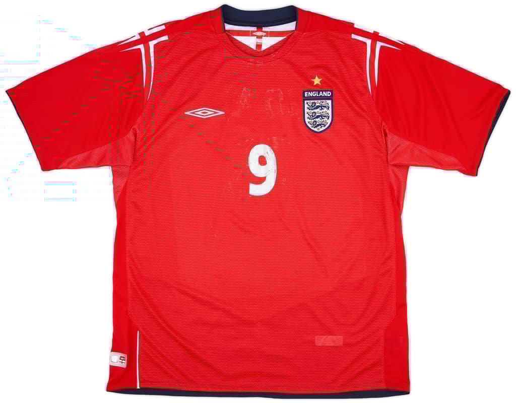 2004-06 England Away Shirt Rooney #9 - 5/10 - (XL)