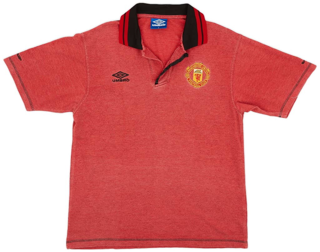 1996-97 Manchester United Umbro Polo Shirt - 5/10 - (M)