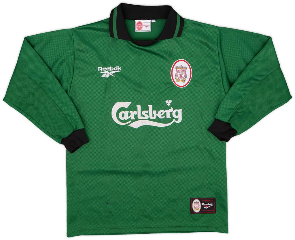 1996-97 Liverpool GK Shirt - 7/10 - (Y)