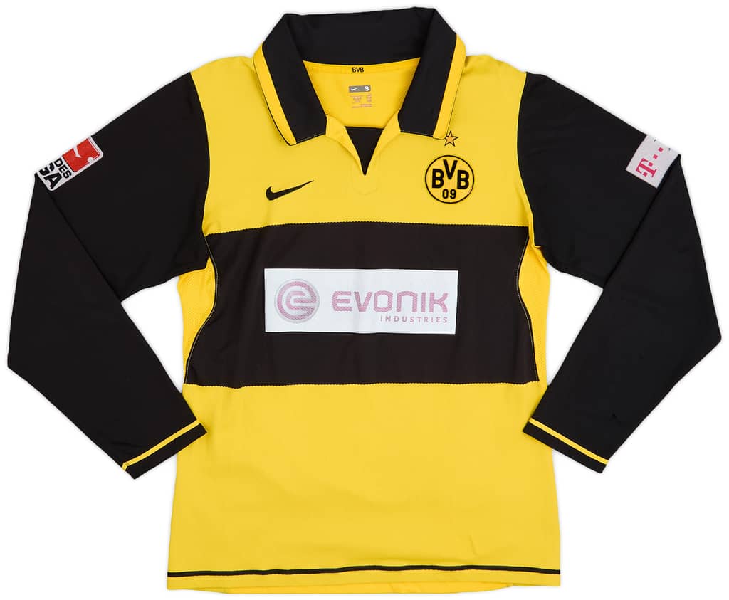 2007-08 Borussia Dortmund Player Issue Home L/S Shirt Federico #8 - 5/10 - (S)
