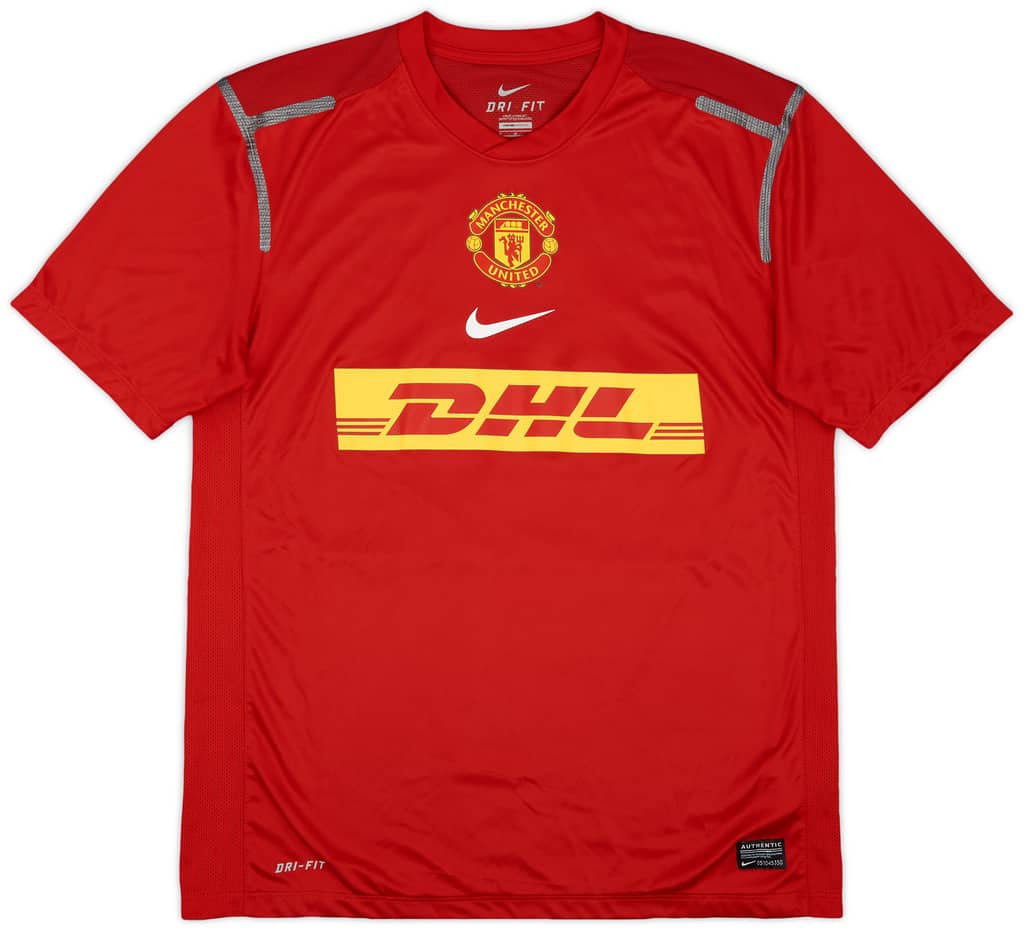 2012-13 Manchester United Player Issue Nike Training Shirt - 8/10 - (M)