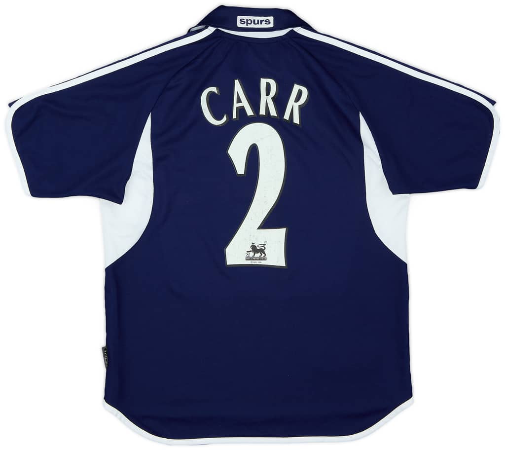 2000-01 Tottenham Away Shirt Carr #2 - 7/10 - (XL.Boys)