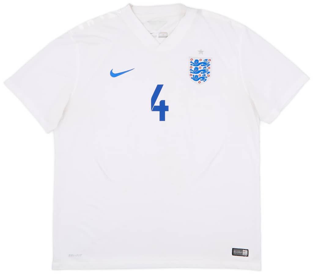 2014-15 England Home Shirt Gerrard #4 - 5/10 - (XL)