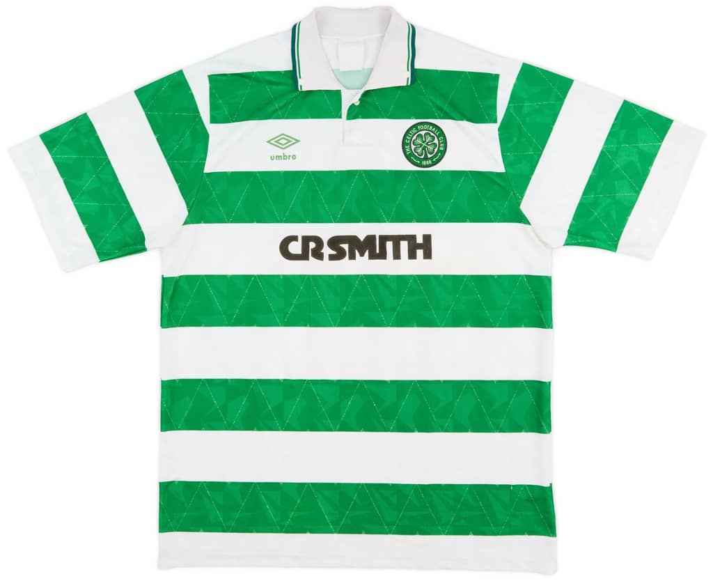 1989-91 Celtic Home Shirt - 8/10 - (L)