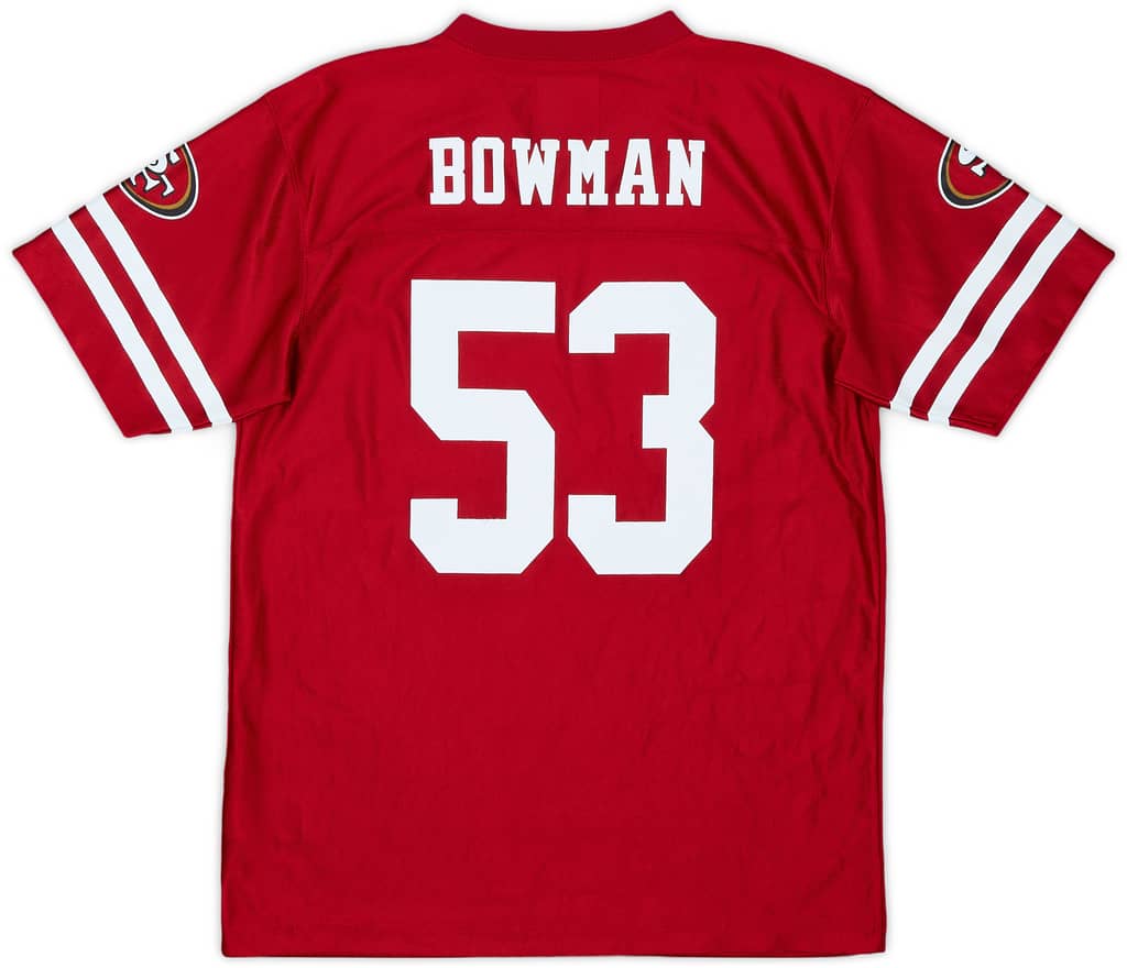 2012-16 San Francisco 49ers Bowman #53 NFL Replica Home Jersey - 8/10 - (XL.Boys)