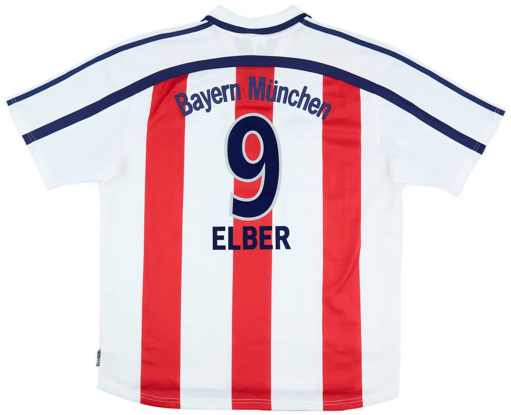 2000-01 Bayern Munich Away Shirt Elber #9 - 9/10 - (XL)