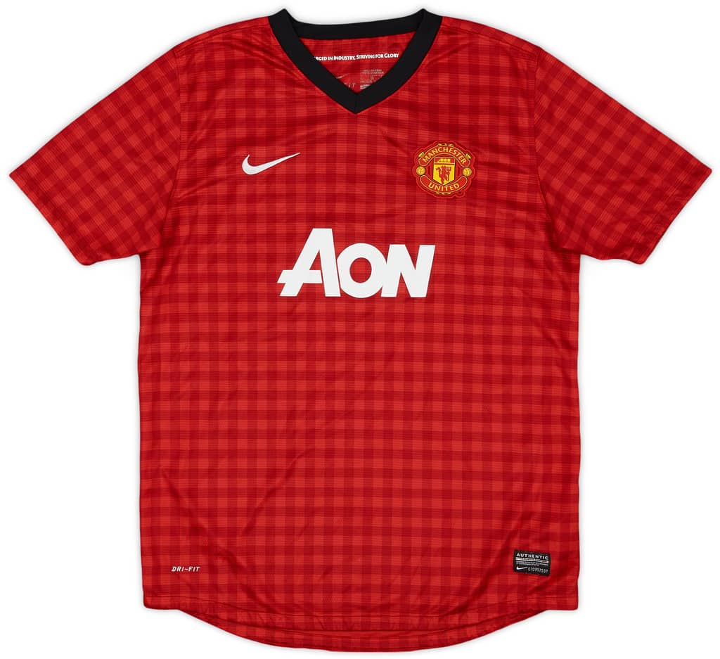 2012-13 Manchester United Home Shirt - 8/10 - (XL.Boys)