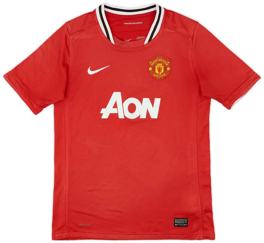 2011-12 Manchester United Home Shirt - 6/10 - (L.Boys)