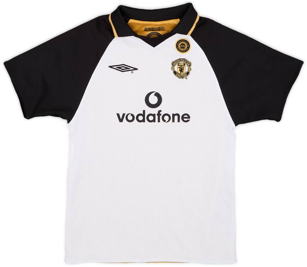 2001-02 Manchester United Centenary Away/Third Shirt - 8/10 - (6-7 Years)