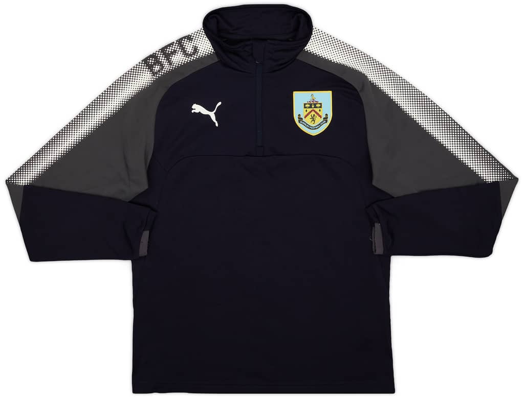 2017-18 Burnley Puma 1/4 Zip Sweat Top - 8/10 - (S)