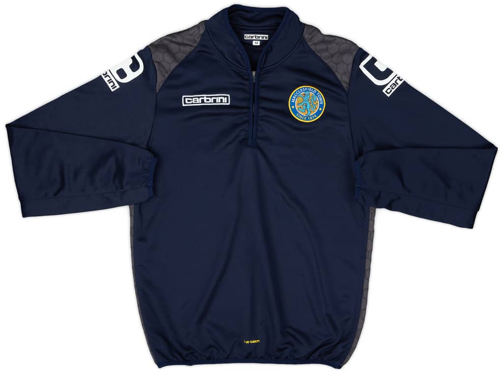 2013-14 Macclesfield Town Carbrini 1/4 Zip Training Top - 8/10 - (M)