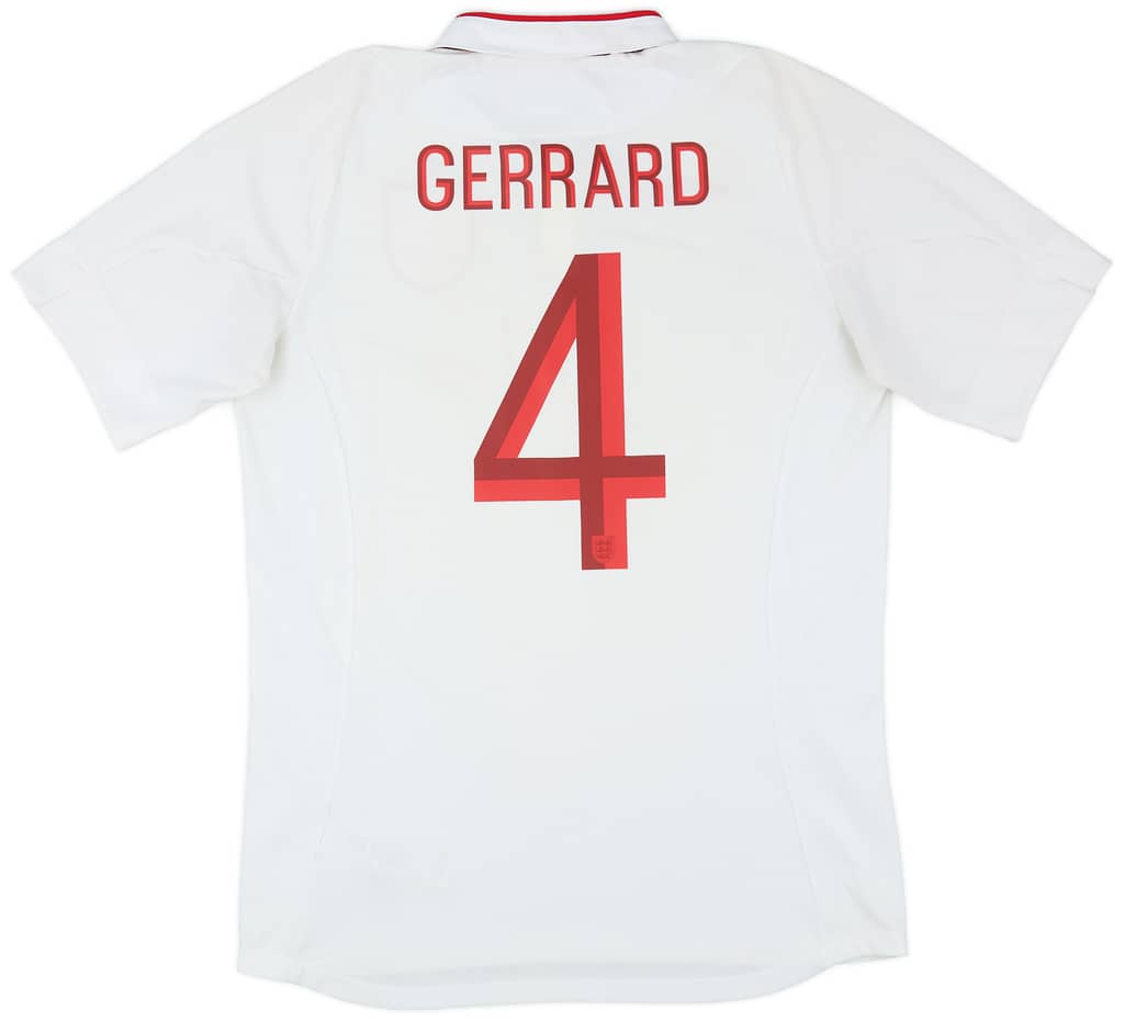 2012-13 England Home Shirt Gerrard #4 - 6/10 - (M)