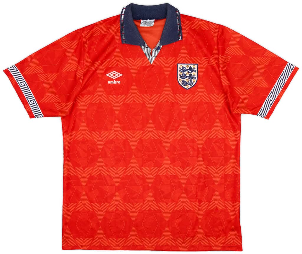 1990-93 England Away Shirt - 9/10 - (L)