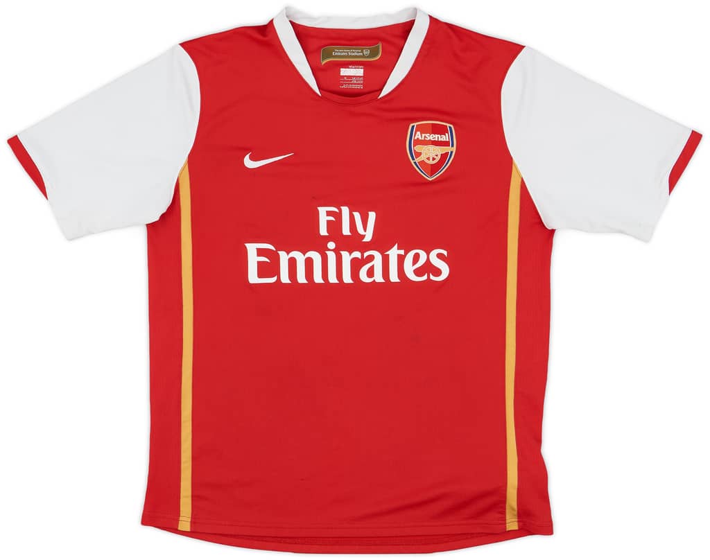 2006-08 Arsenal Home Shirt - 6/10 - (XL.Boys)