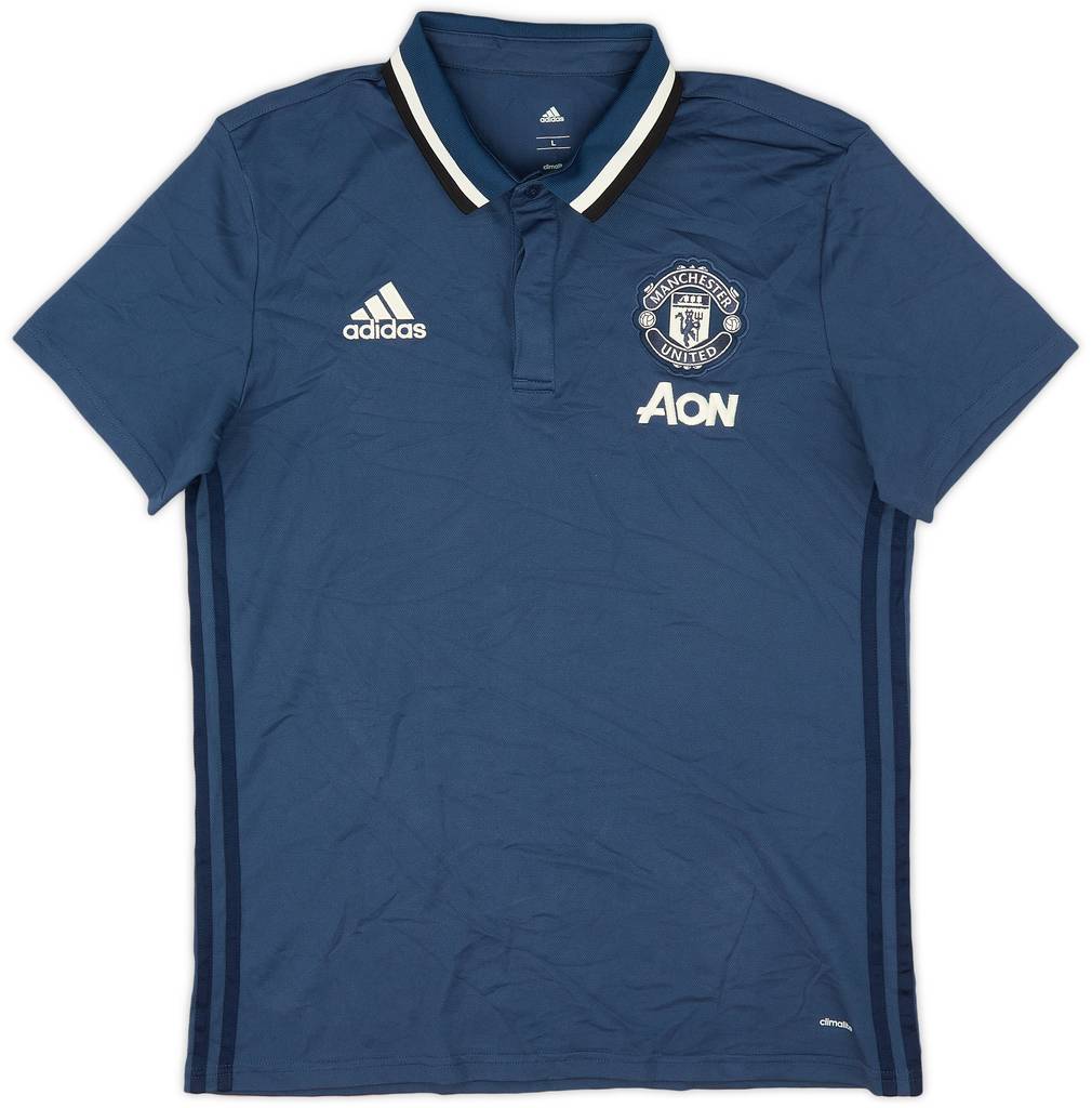 2016-17 Manchester United adidas Polo Shirt - 8/10 - (L)