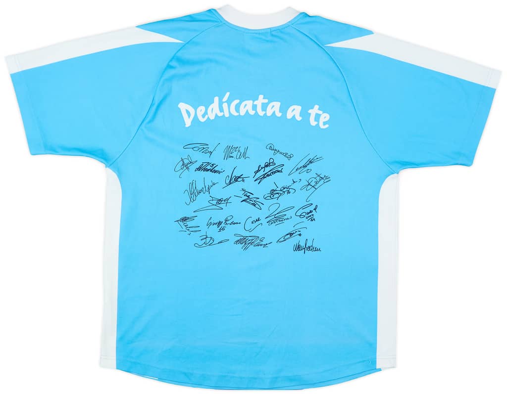 2003-04 Lazio 'Signed' Basic Home Shirt - 7/10 - (M)