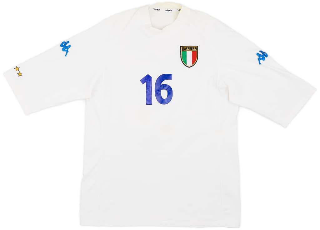2002 Italy Away Shirt #16 - 5/10 - (XXL)