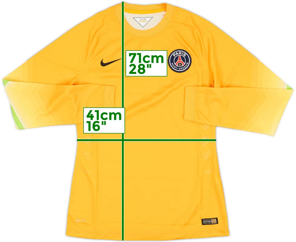 2014-15 Paris Saint-Germain Player Issue GK Shirt - 9/10 - (M)