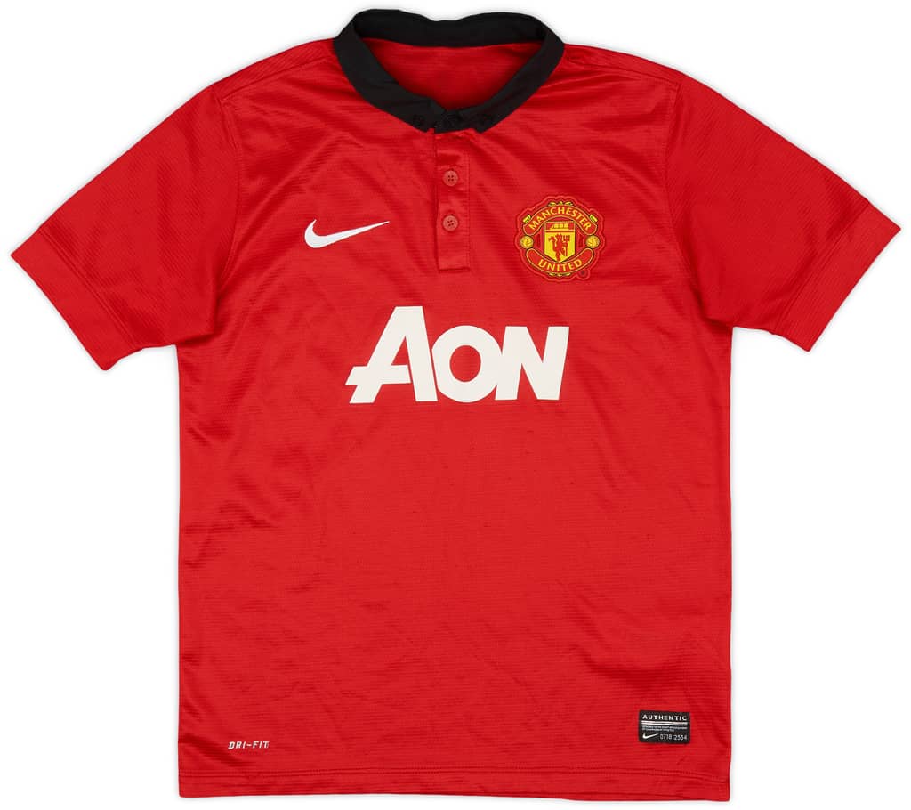 2013-14 Manchester United Home Shirt - 8/10 - (M.Boys)