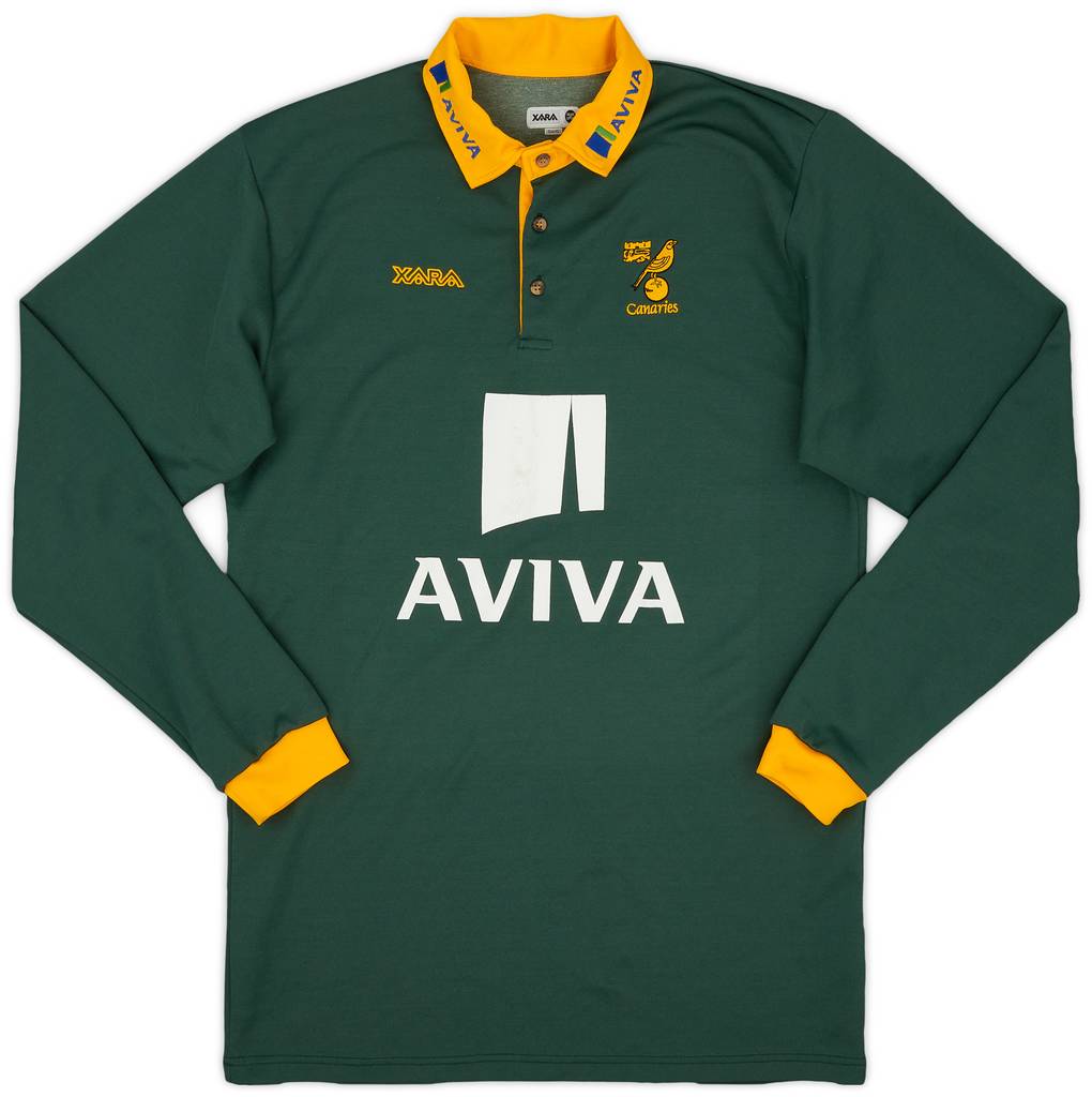 2009-10 Norwich Xara Rugby Polo L/S Shirt - 7/10 - (XL)