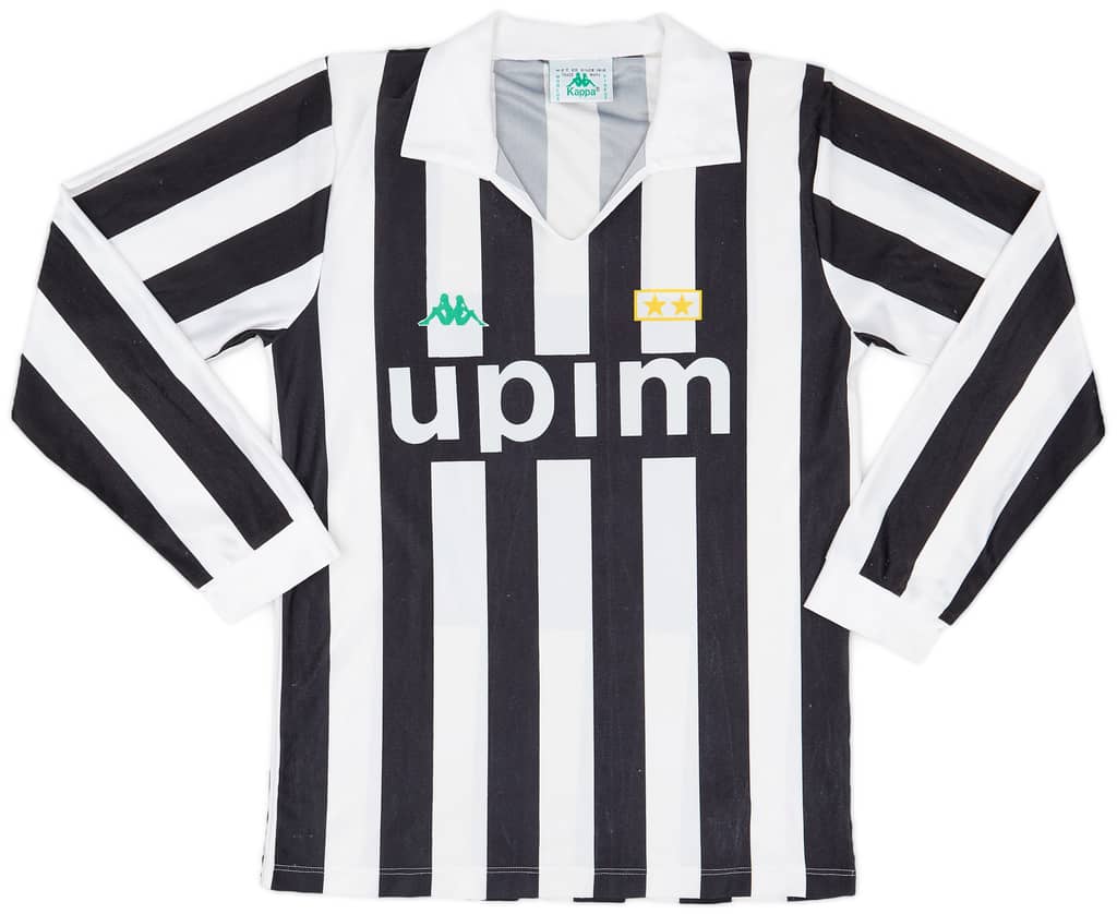 1991-92 Juventus Basic Home L/S Shirt - 8/10 - (M)