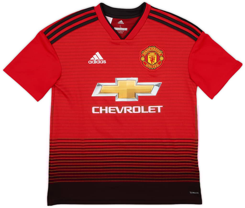 2018-19 Manchester United Home Shirt - 8/10 - (L.Boys)