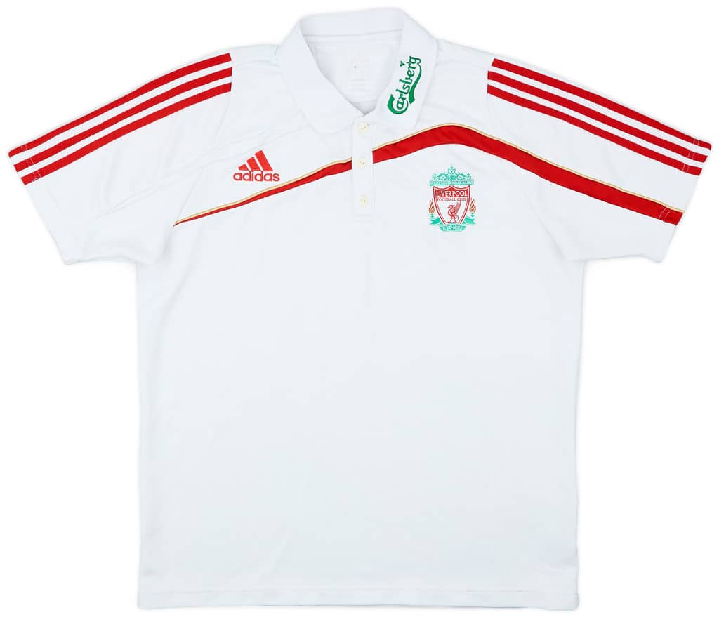 2009-10 Liverpool adidas Polo Shirt - 8/10 - (L)